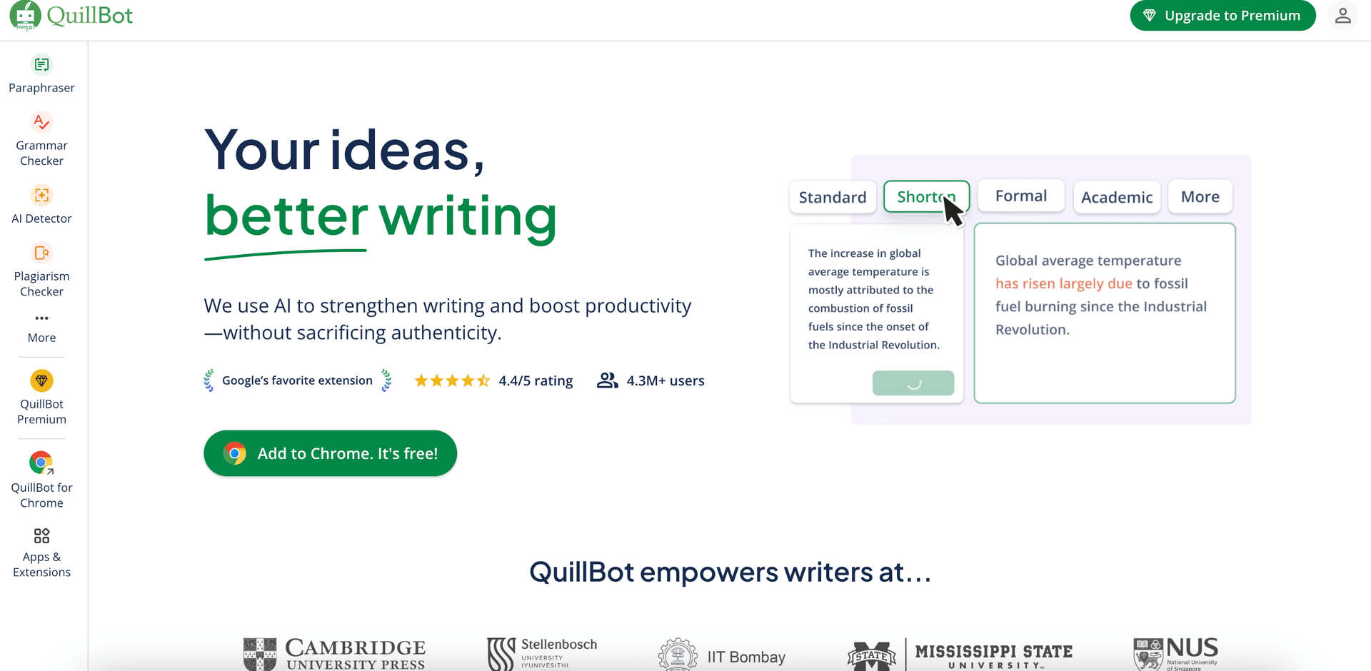 QuillBot AI Preview
