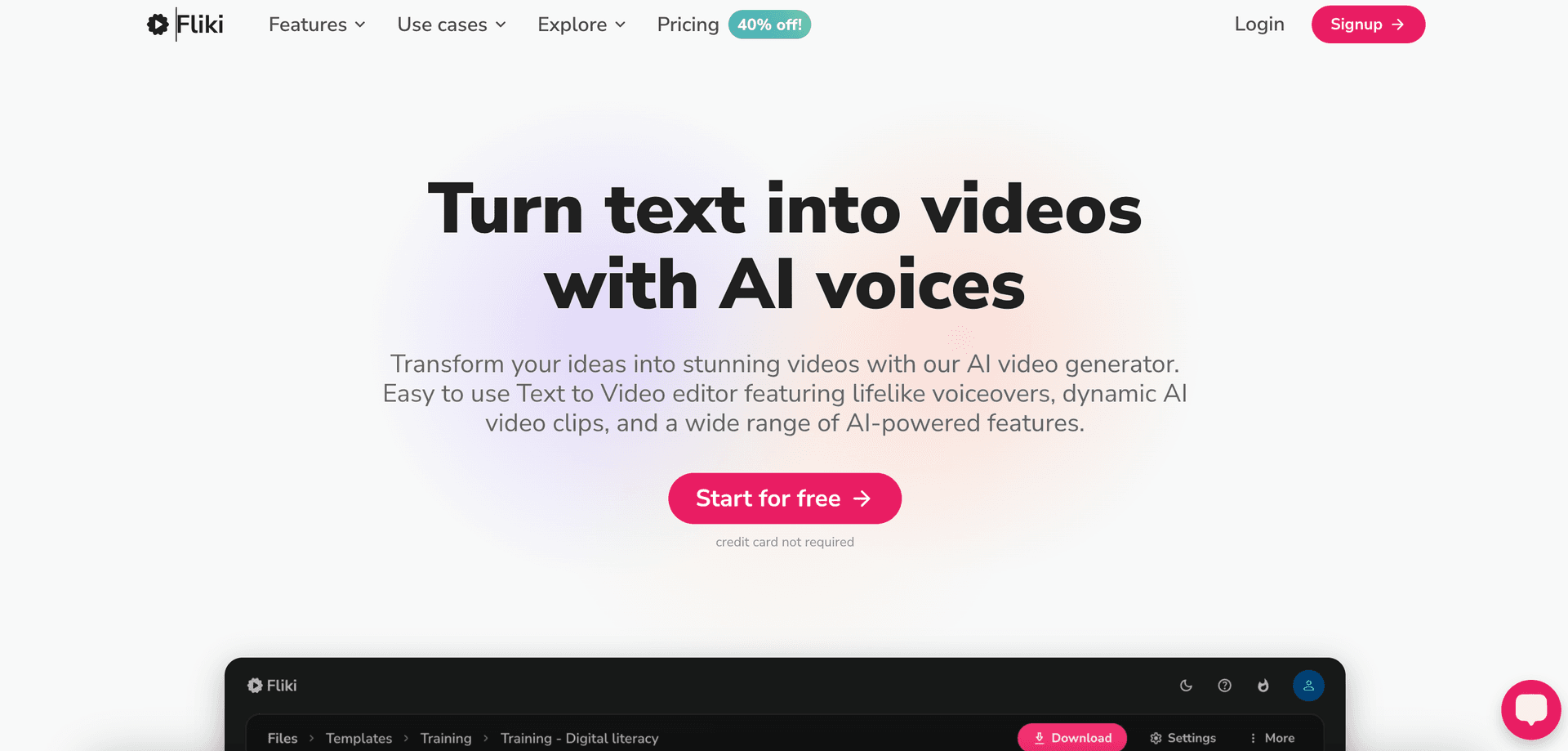 Fliki AI Preview